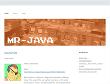 Tablet Screenshot of blog.mr-java.com
